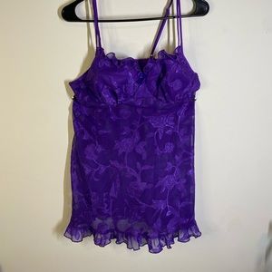 Lingerie top/ dress with built in bra